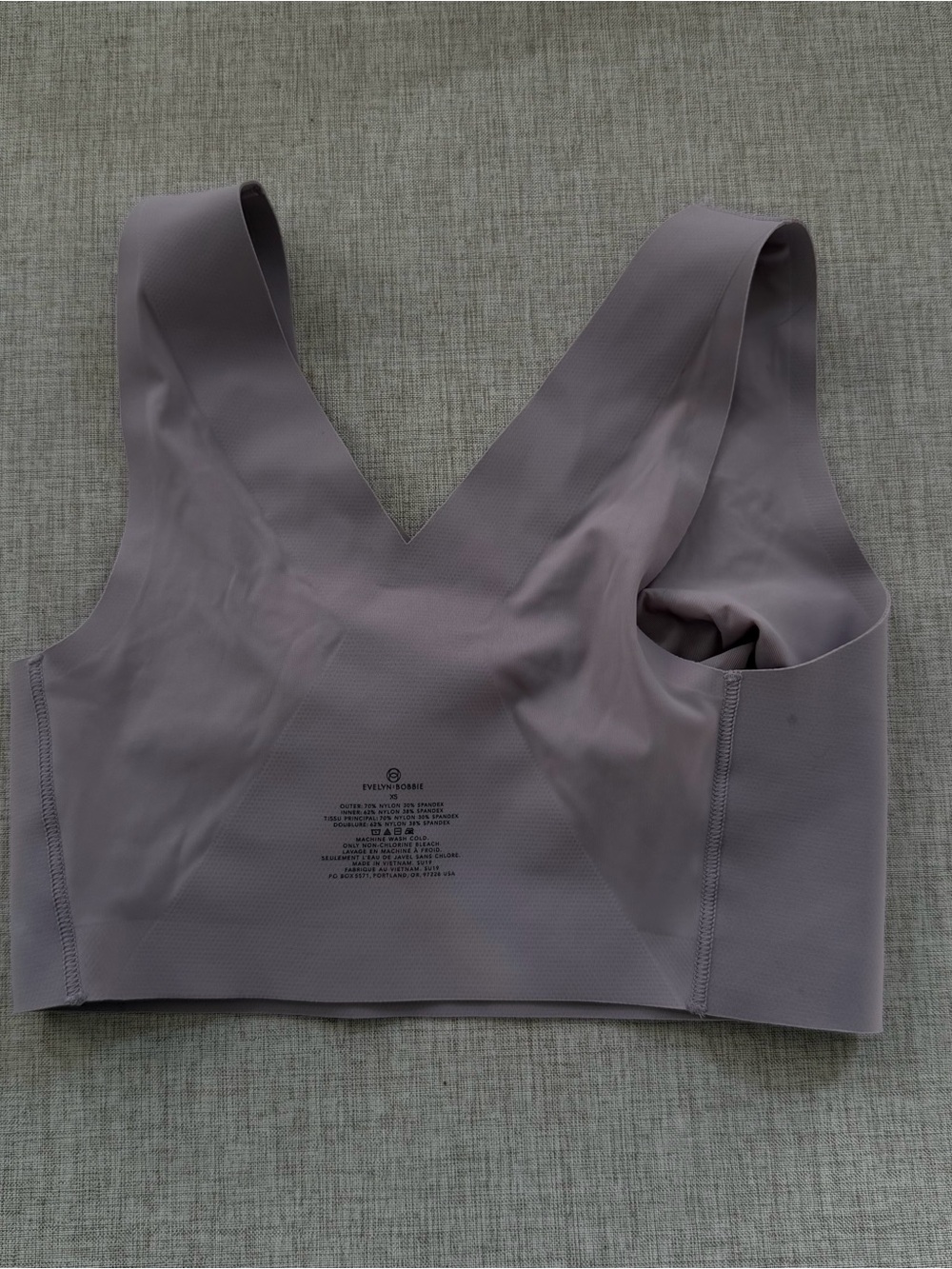 Evelyn Bobbie Seamless Unlined Wirefree Bra Lavender Size XS - Picture 4 of 5